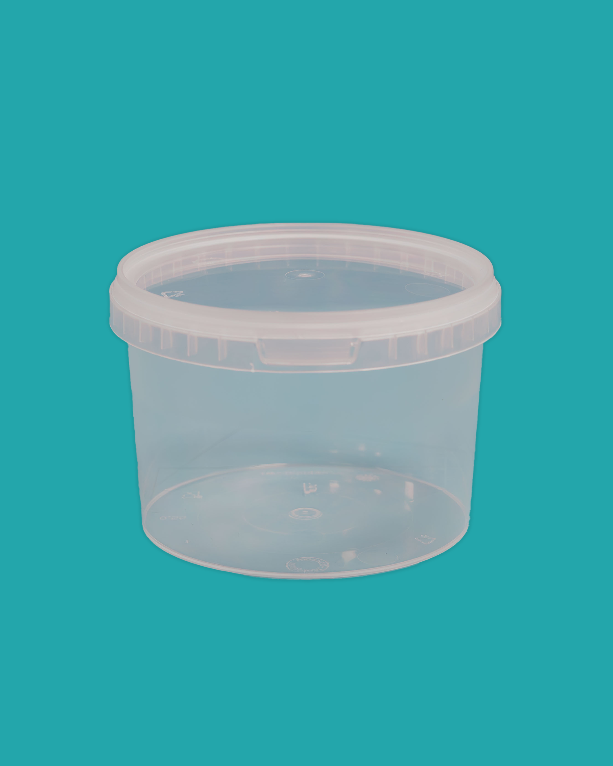 500ml Clear Bucket with T/E Lid (No Handle Metaplast